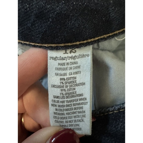 American Eagle Jeans Size 12 Dark Wash Boy Fit Mid-Rise Ankle Denim - Picture 8 of 11